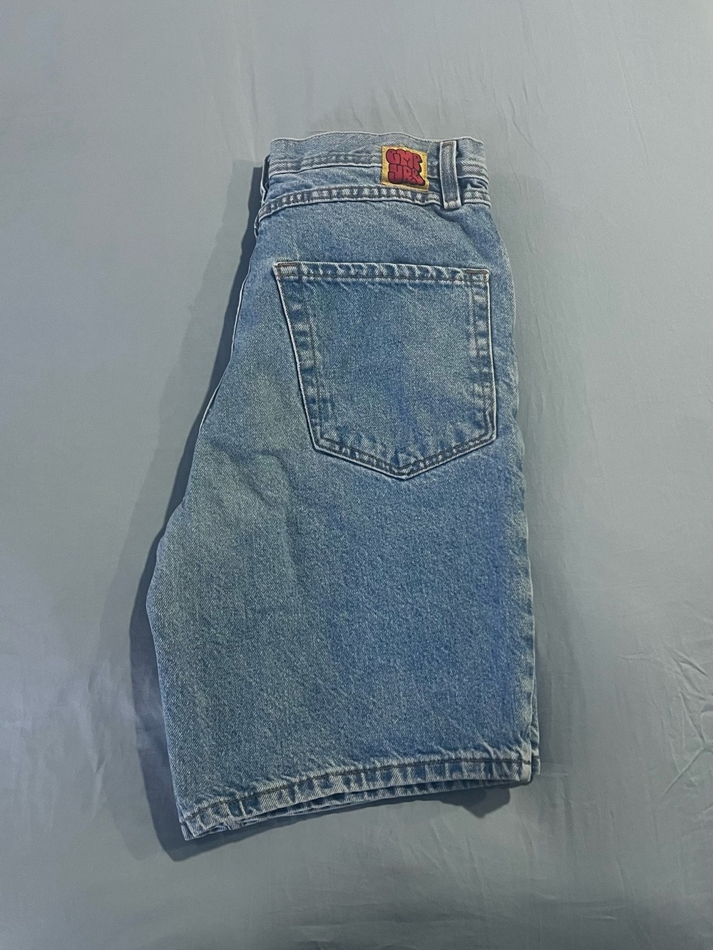 Empyre Light Blue Denim Relaxed Fit Jean Shorts - Picture 3 of 3
